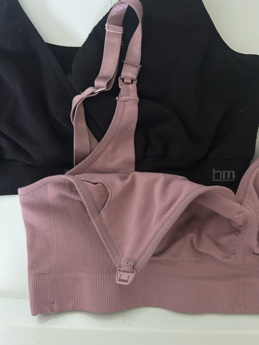 Seamless Maternity/Nursing Bralette - Mauve Pink - Picture 2 of 6